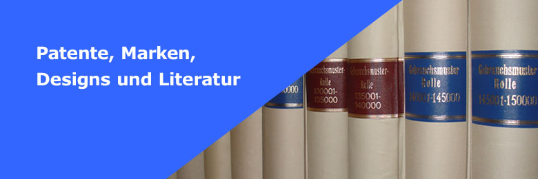 patente marken designs und literatur